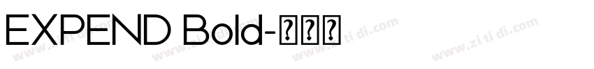 EXPEND Bold字体转换